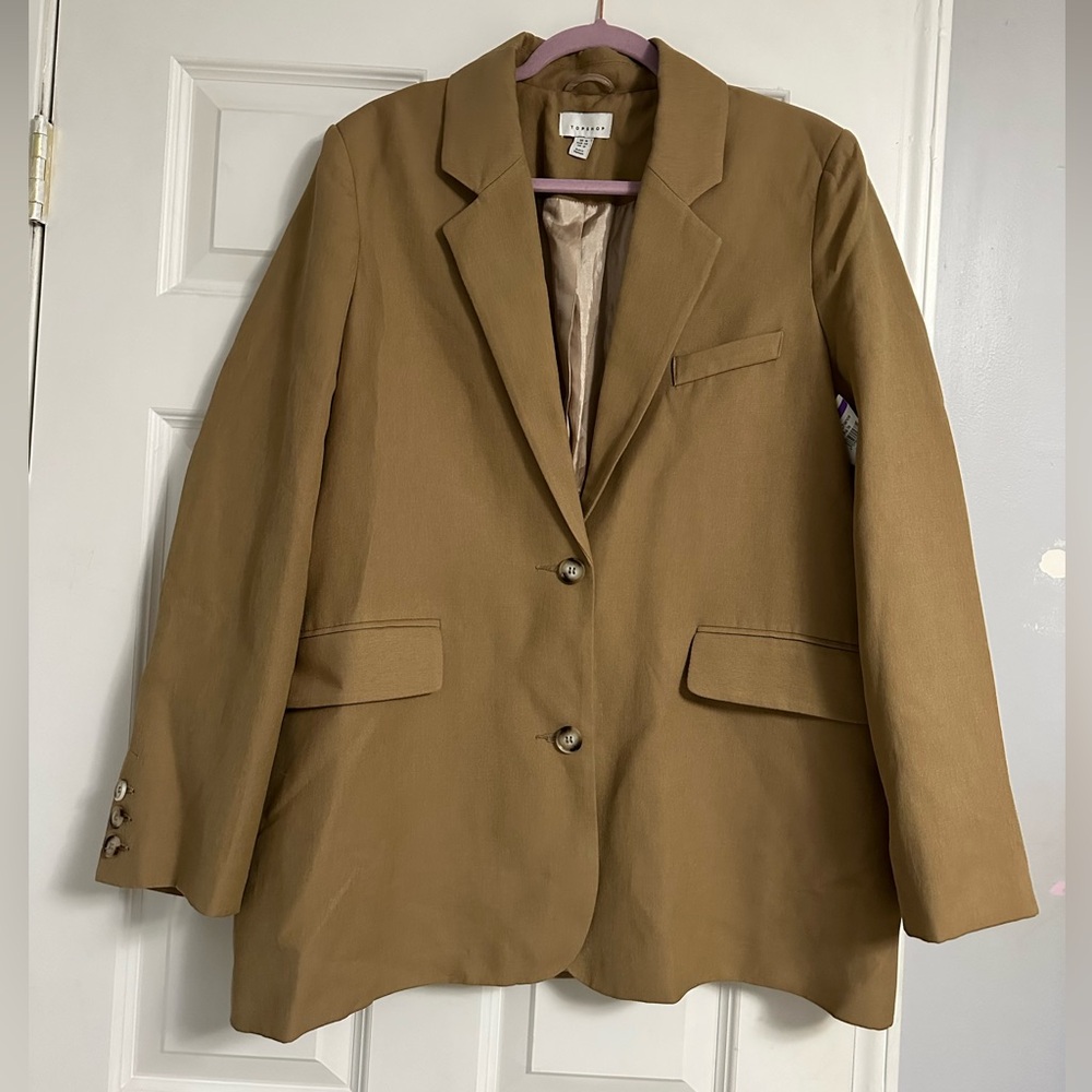 Topshop Camel Women's Blazer